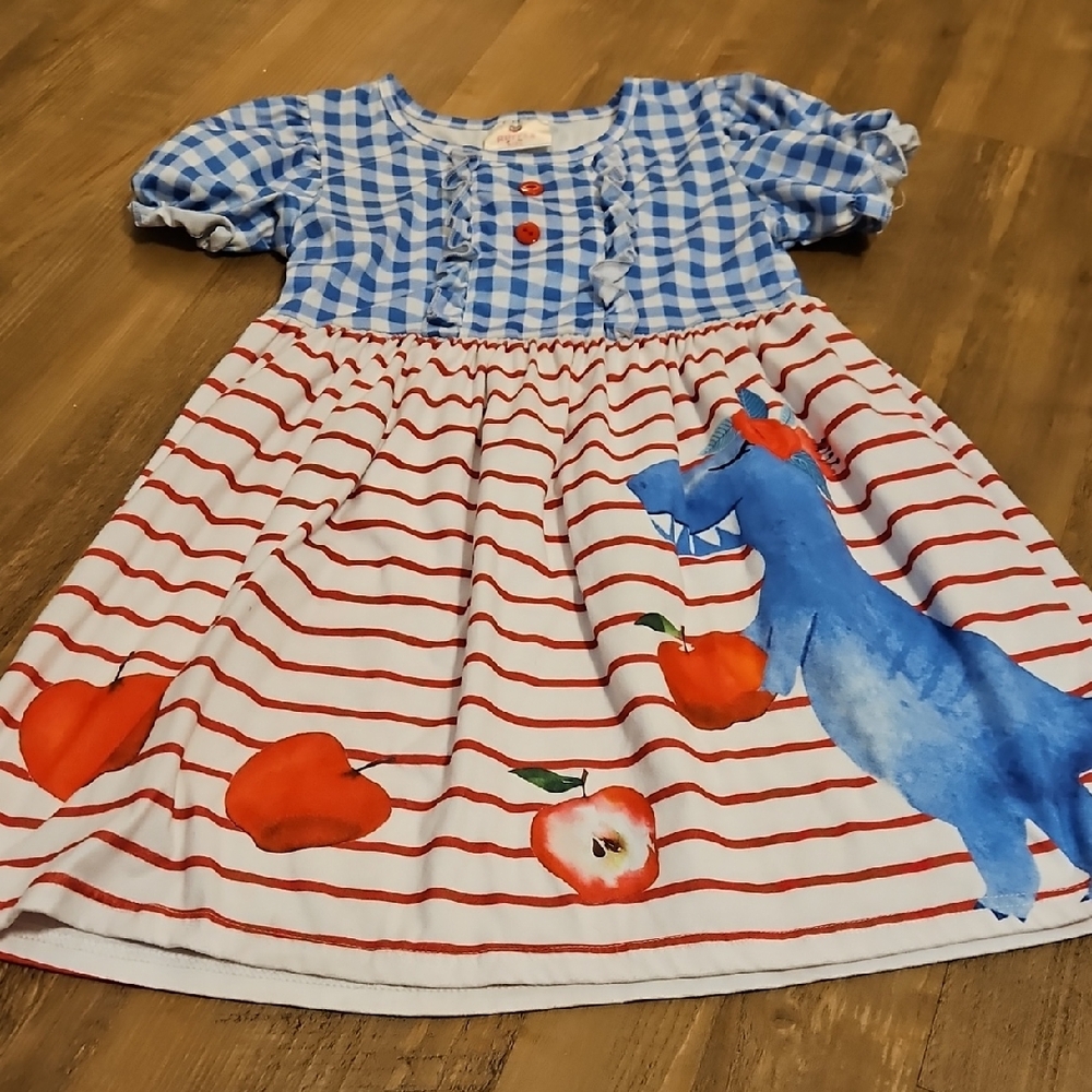 Blue and Red Kids Dress